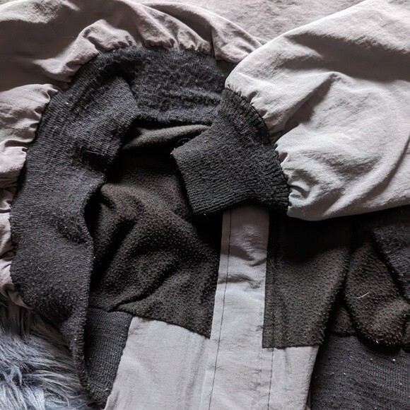 Vintage Girard Old Style Beer Gray Logo Nylon Windbreaker Jacket Size 2XL - Picture 6 of 10